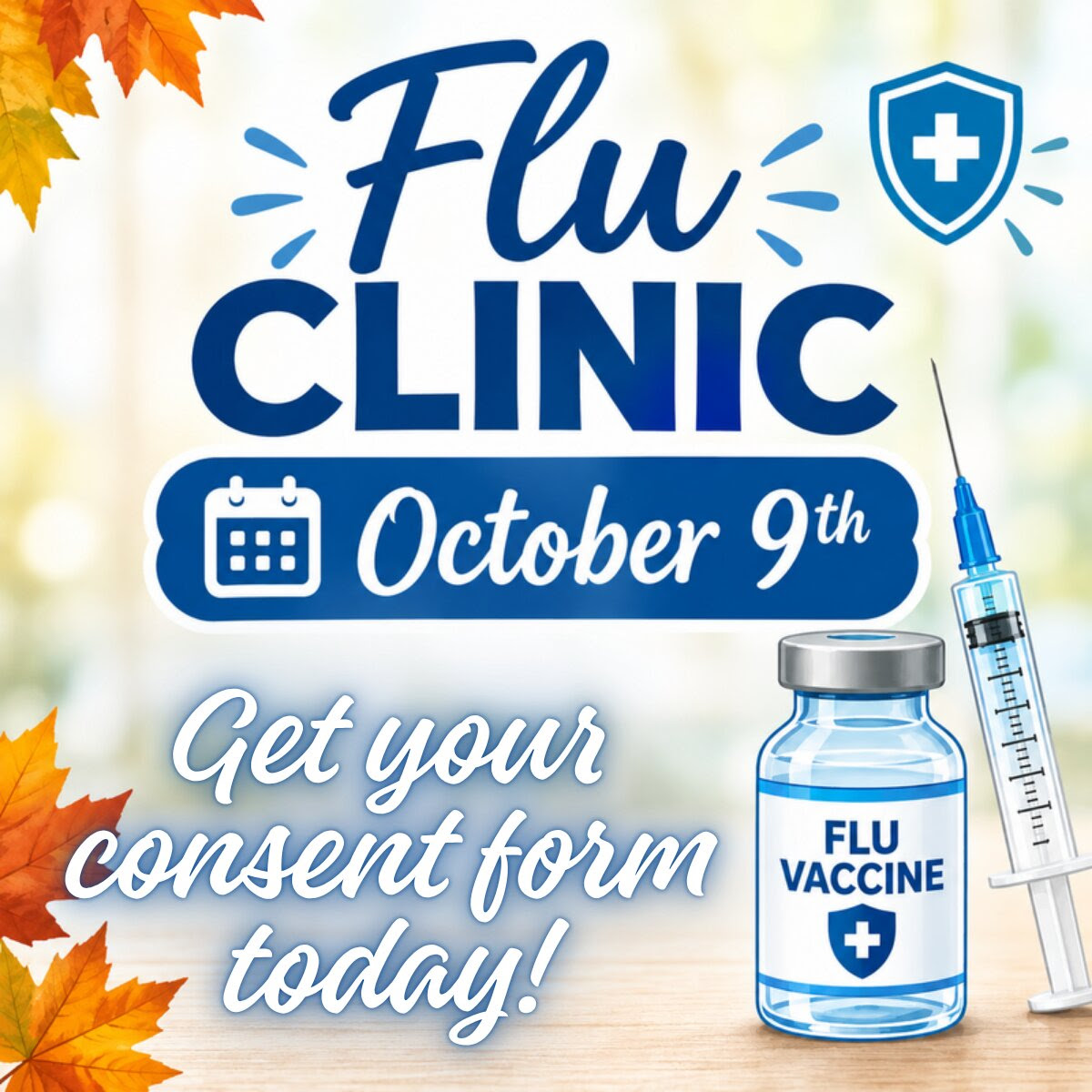 Flu Clinic October 9th