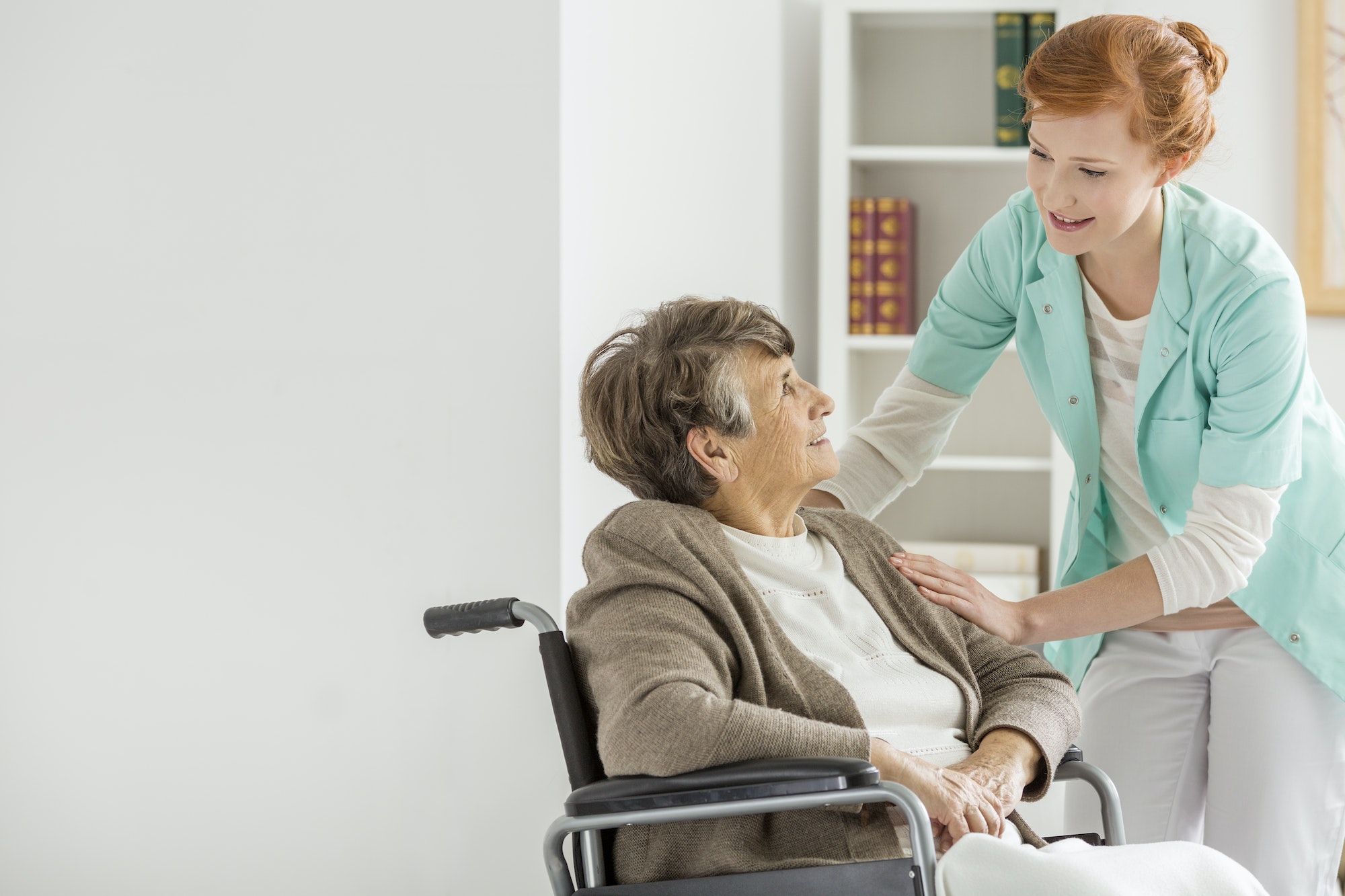 Caregiver in nursing home